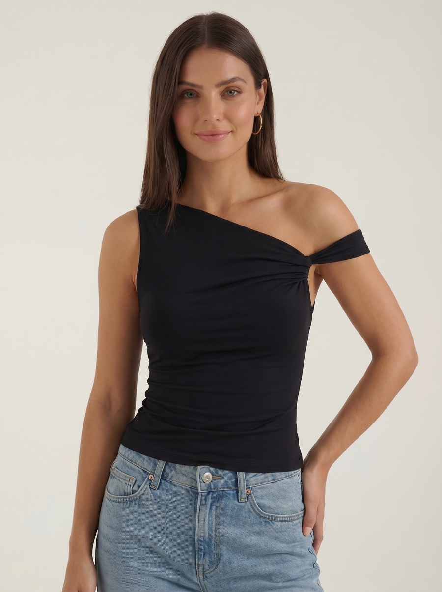 Celia One Shoulder Twist Top