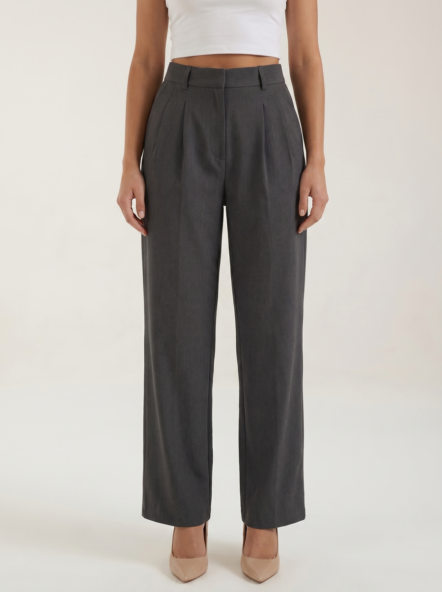 Emma Pleated High Waisted Wide Leg Pants