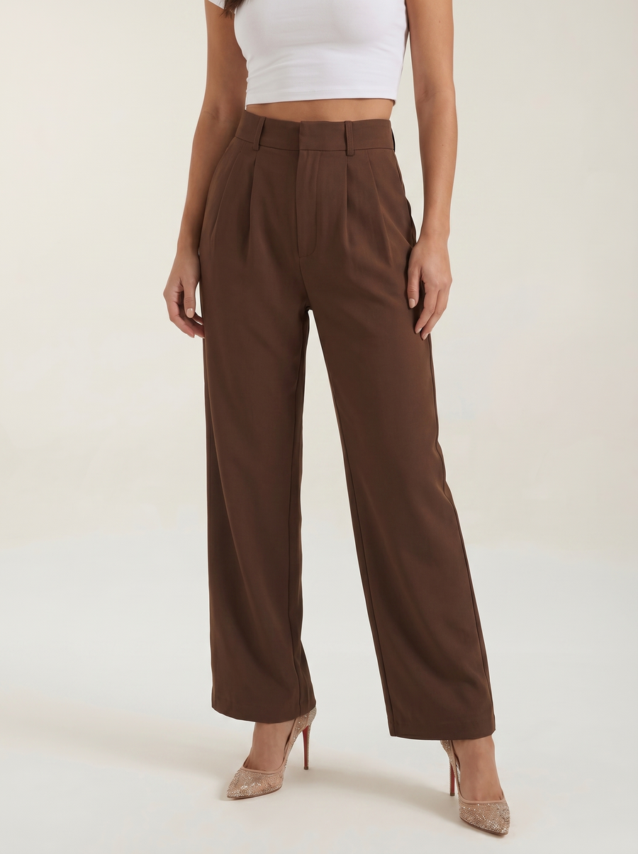 Emma Pleated High Waisted Wide Leg Pants