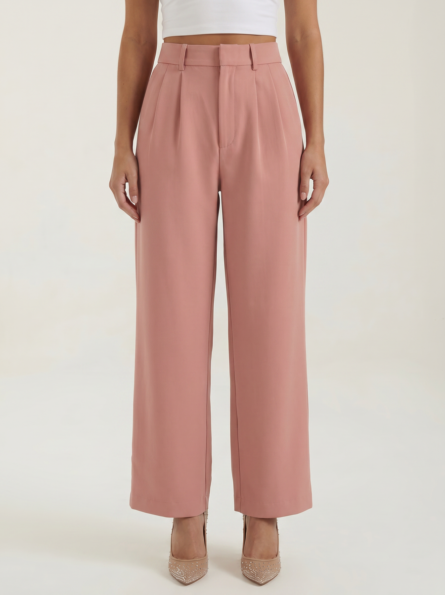 Emma Pleated High Waisted Wide Leg Pants
