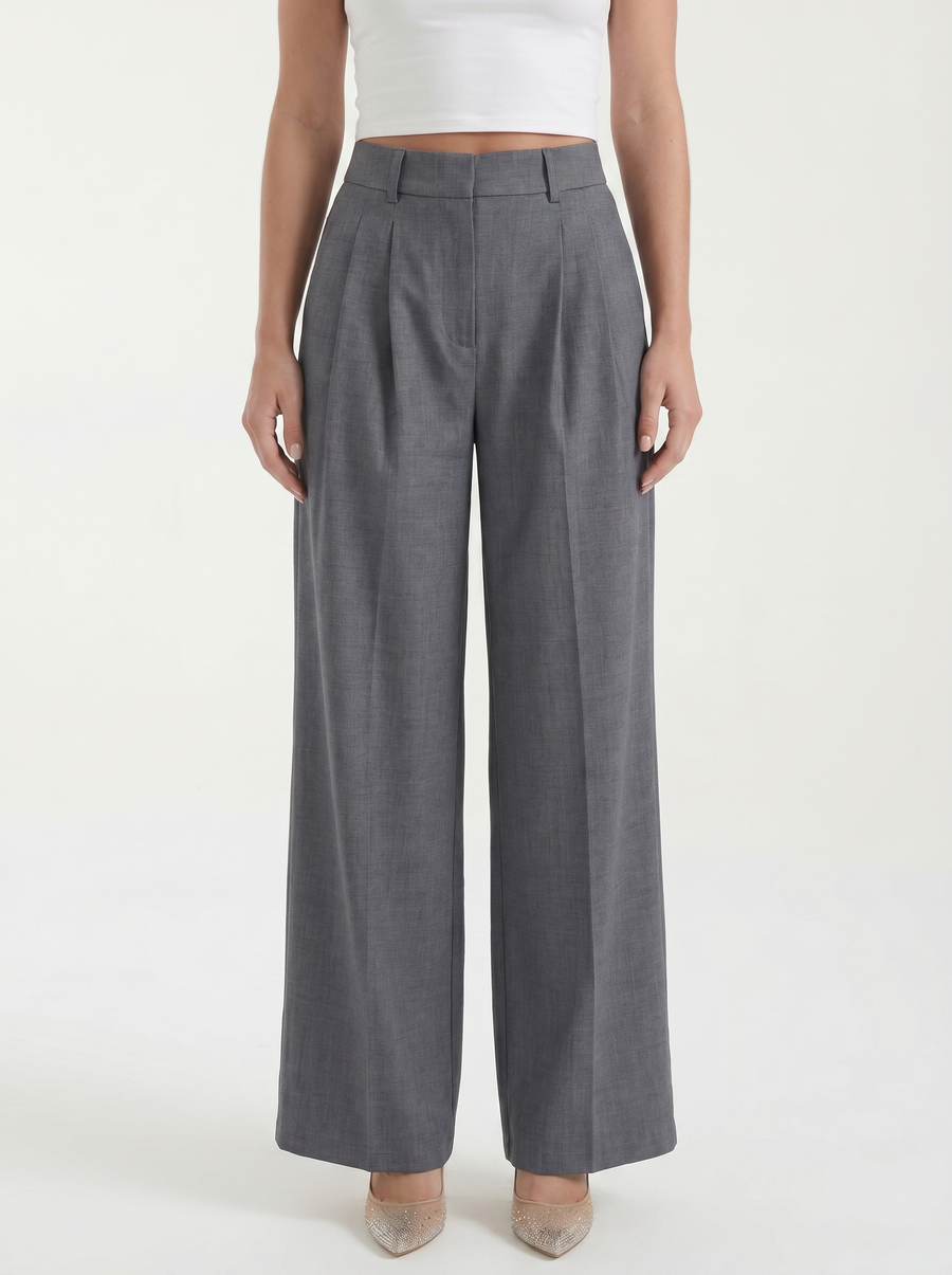 Courtney Linen Blend Wide Leg Pants