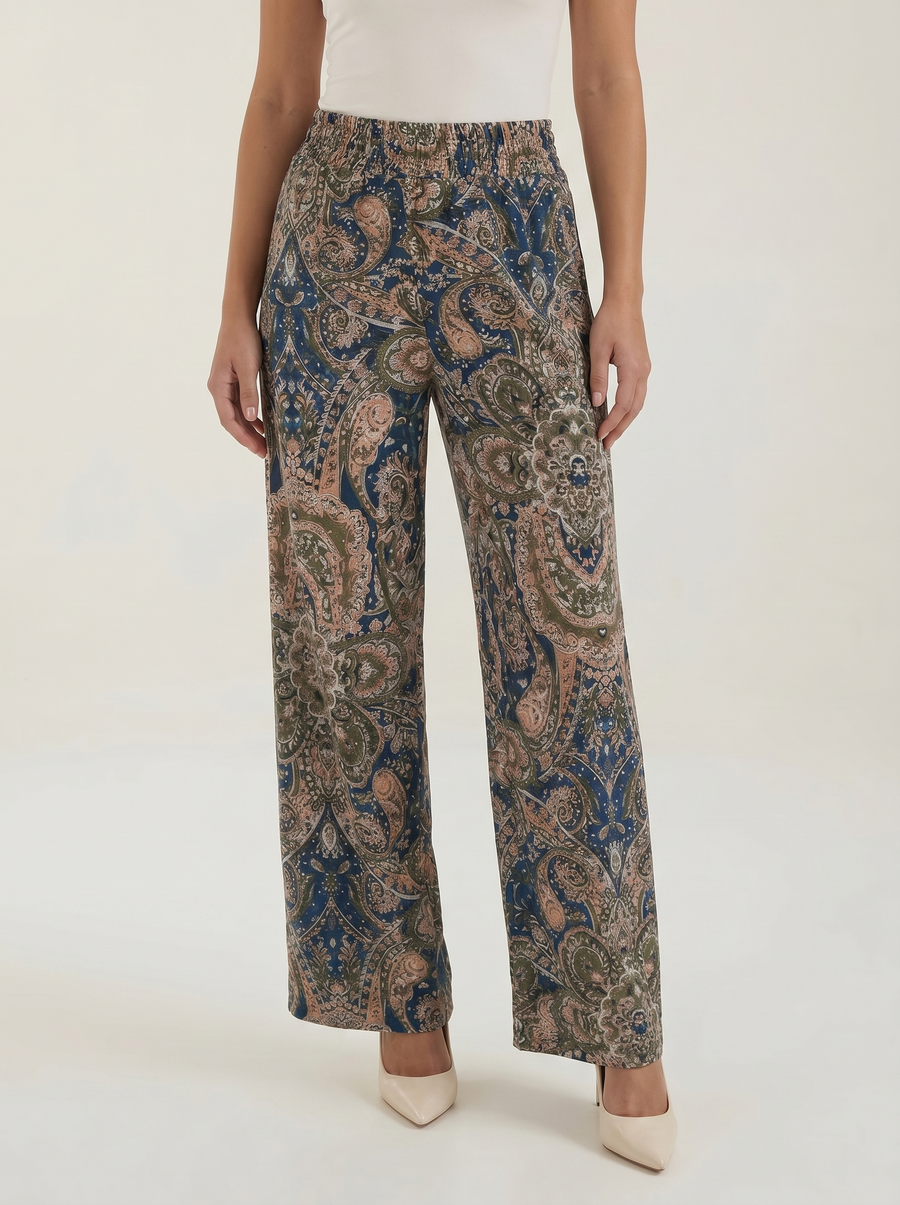 Pam Paisley Wide Leg Pants