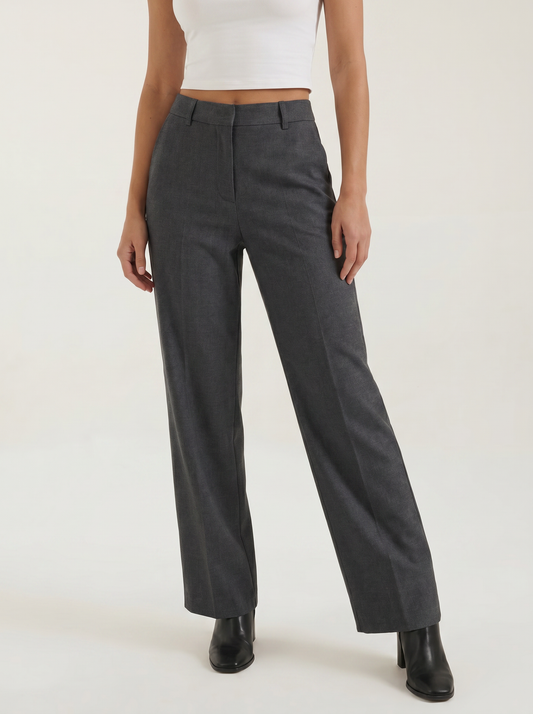 Dorothy Pleated Straight-Cut Trousers