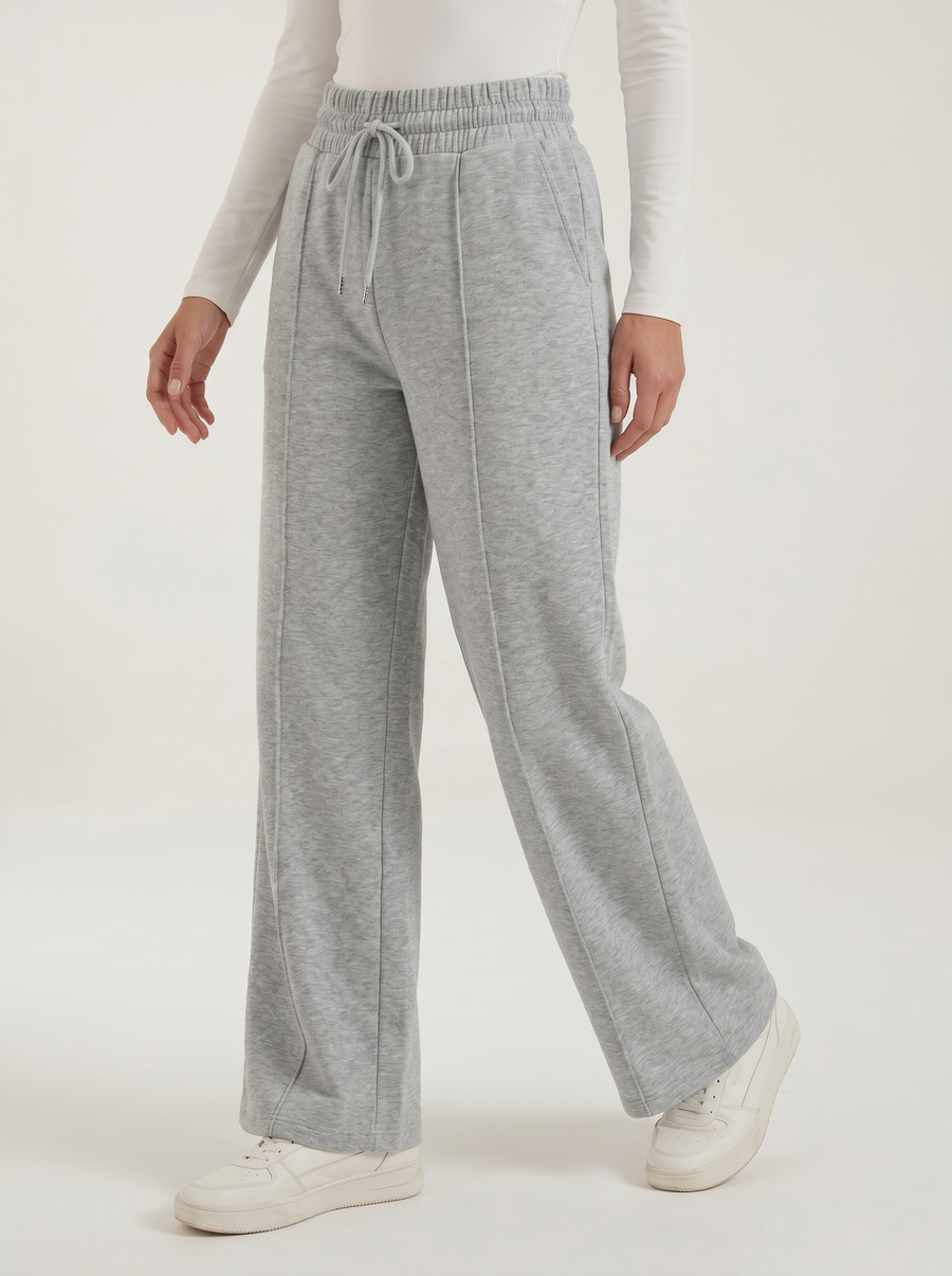 Ellie Wide Leg Elastic Waist Joggers