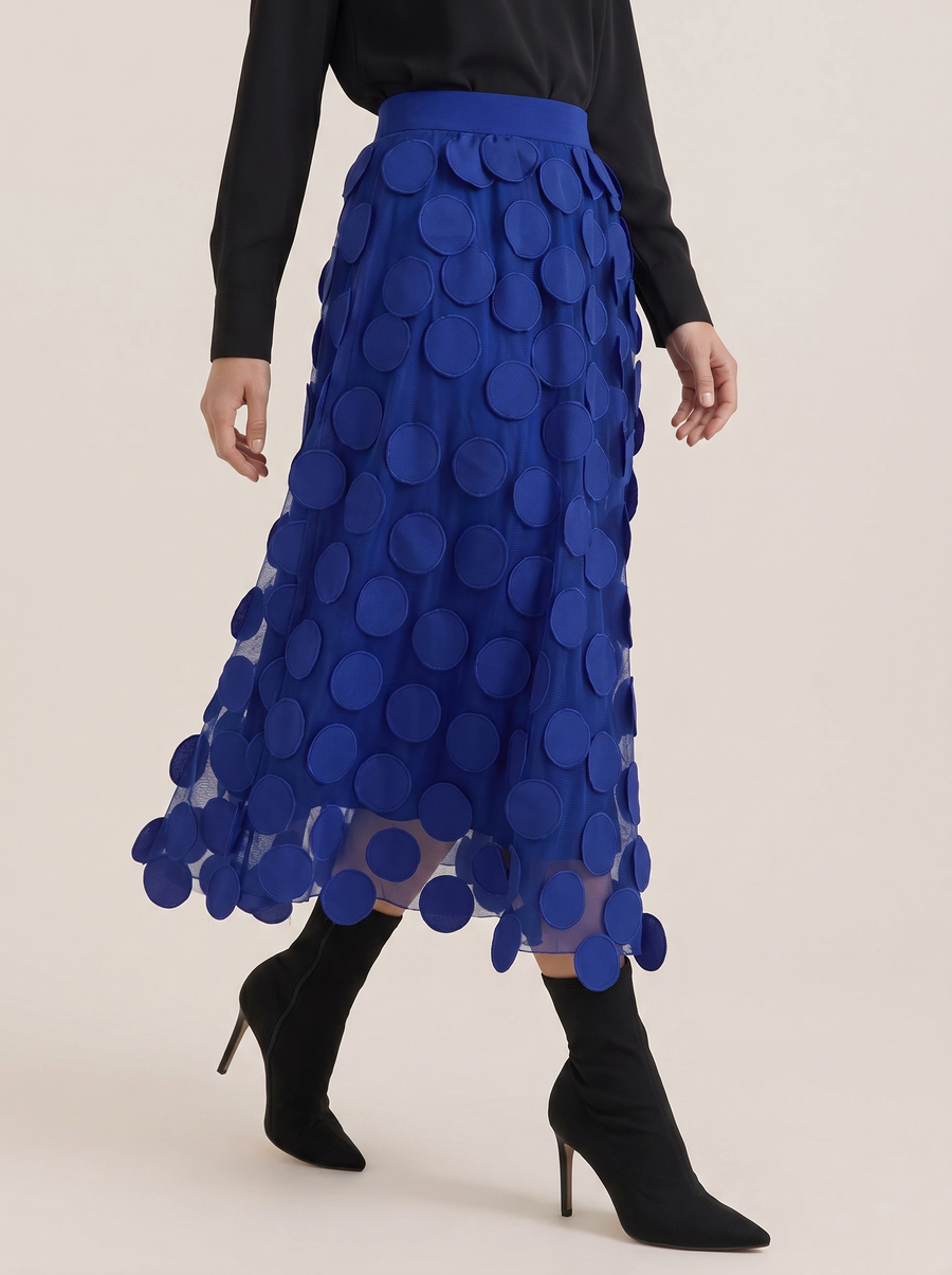 Olga Circle Applique Tulle Skirt