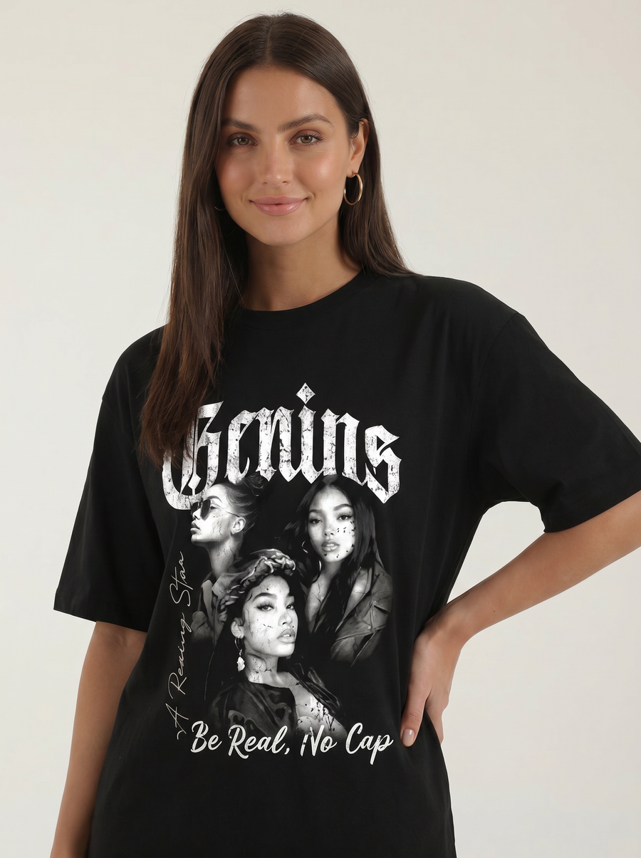 Jessamine Vintage Graphic Oversized T Shirt