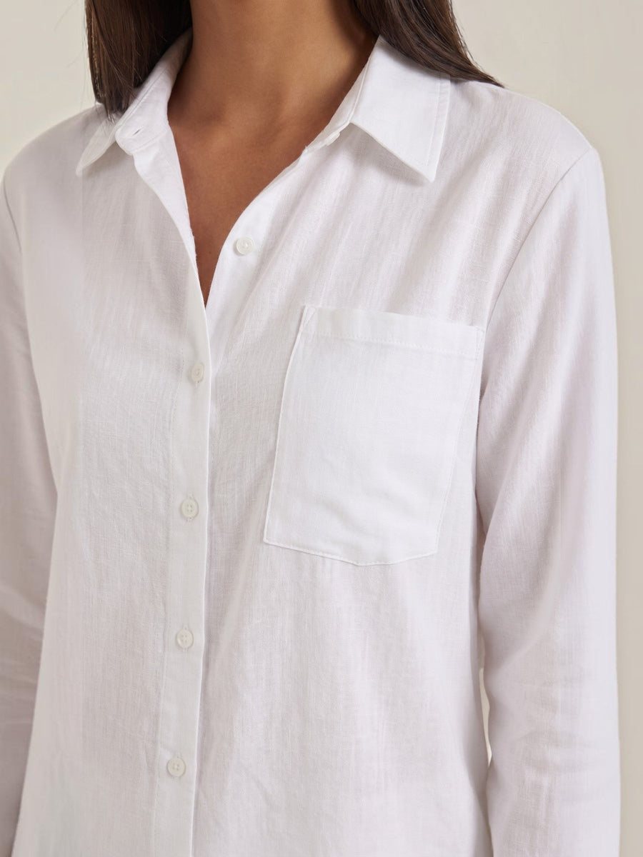 Amber Cotton Overshirt and Wide Leg Pants Set