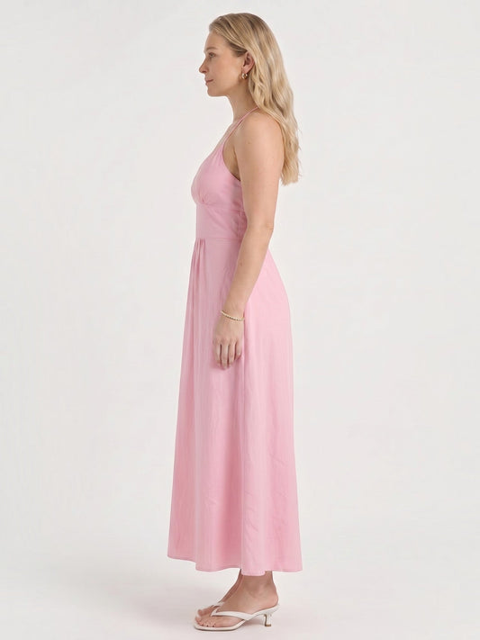 Monica Halter Neck Empire Waist Maxi Dress