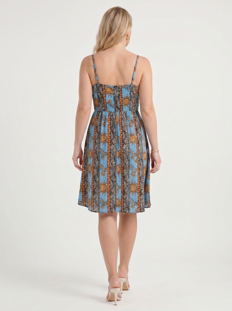 Willow Wrap Ruffle Hem Mini Dress