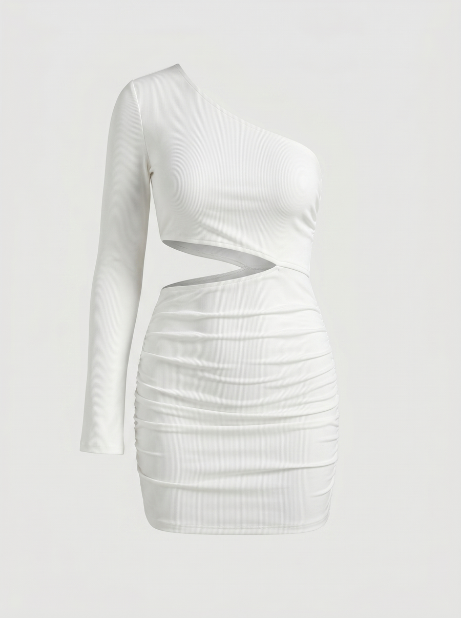 Marina One Shoulder Cut Out Mini Dress