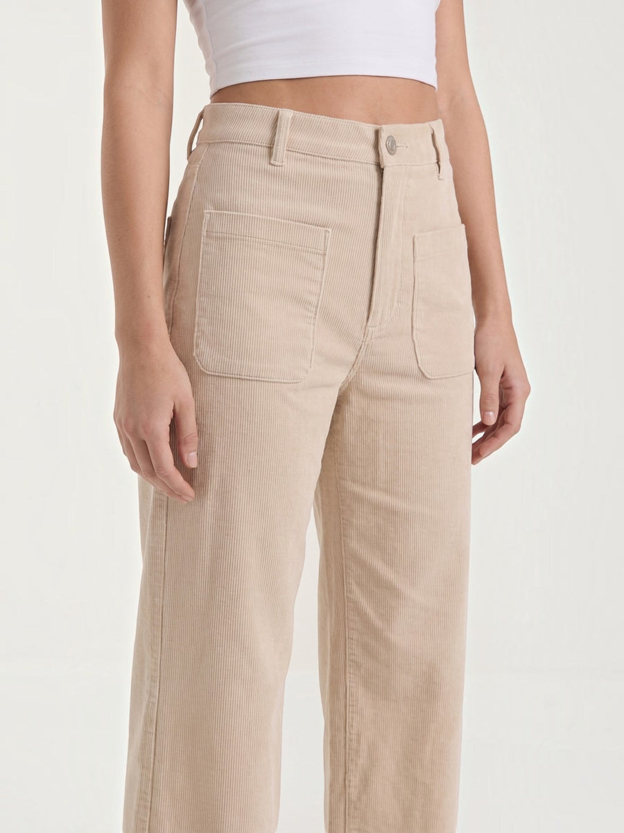 Allison High Waisted Wide Leg Corduroy Pants
