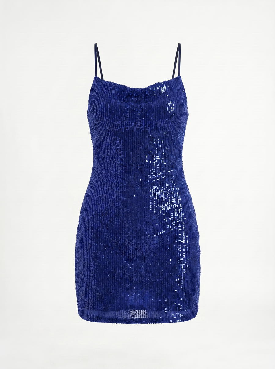 Gisella Sequin Spaghetti Strap Mini Dress