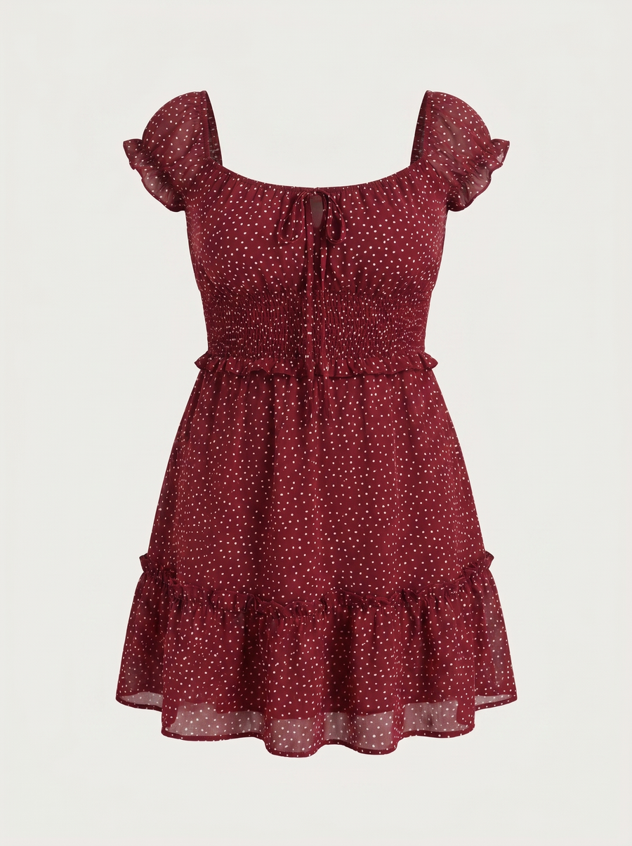 Renata Floral Puff Sleeve Mini Dress