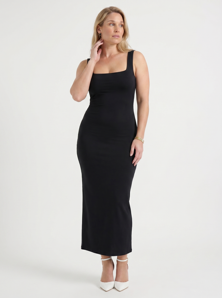 Renee Square Neck Bodycon Maxi Dress