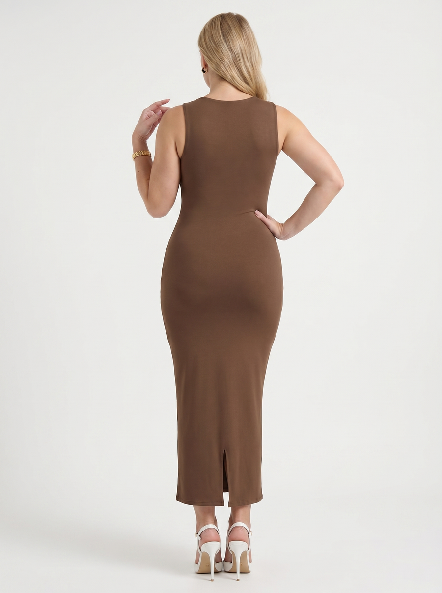 Renee Square Neck Bodycon Maxi Dress