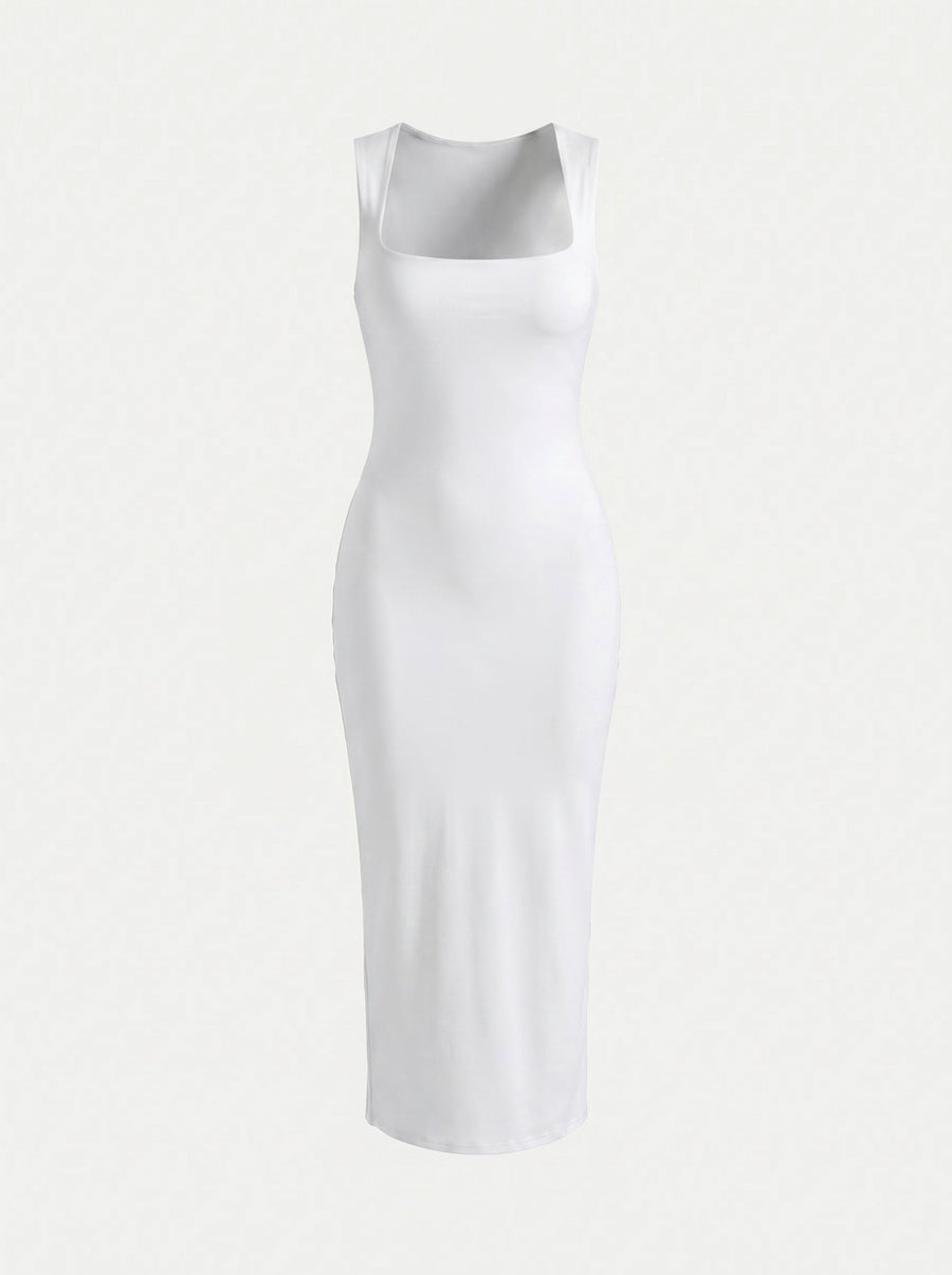 Renee Square Neck Bodycon Maxi Dress