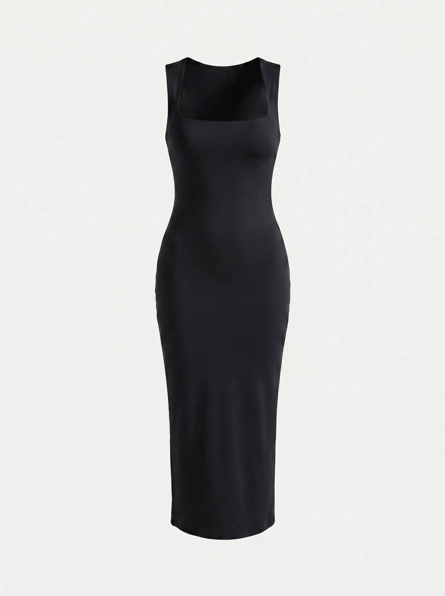 Renee Square Neck Bodycon Maxi Dress
