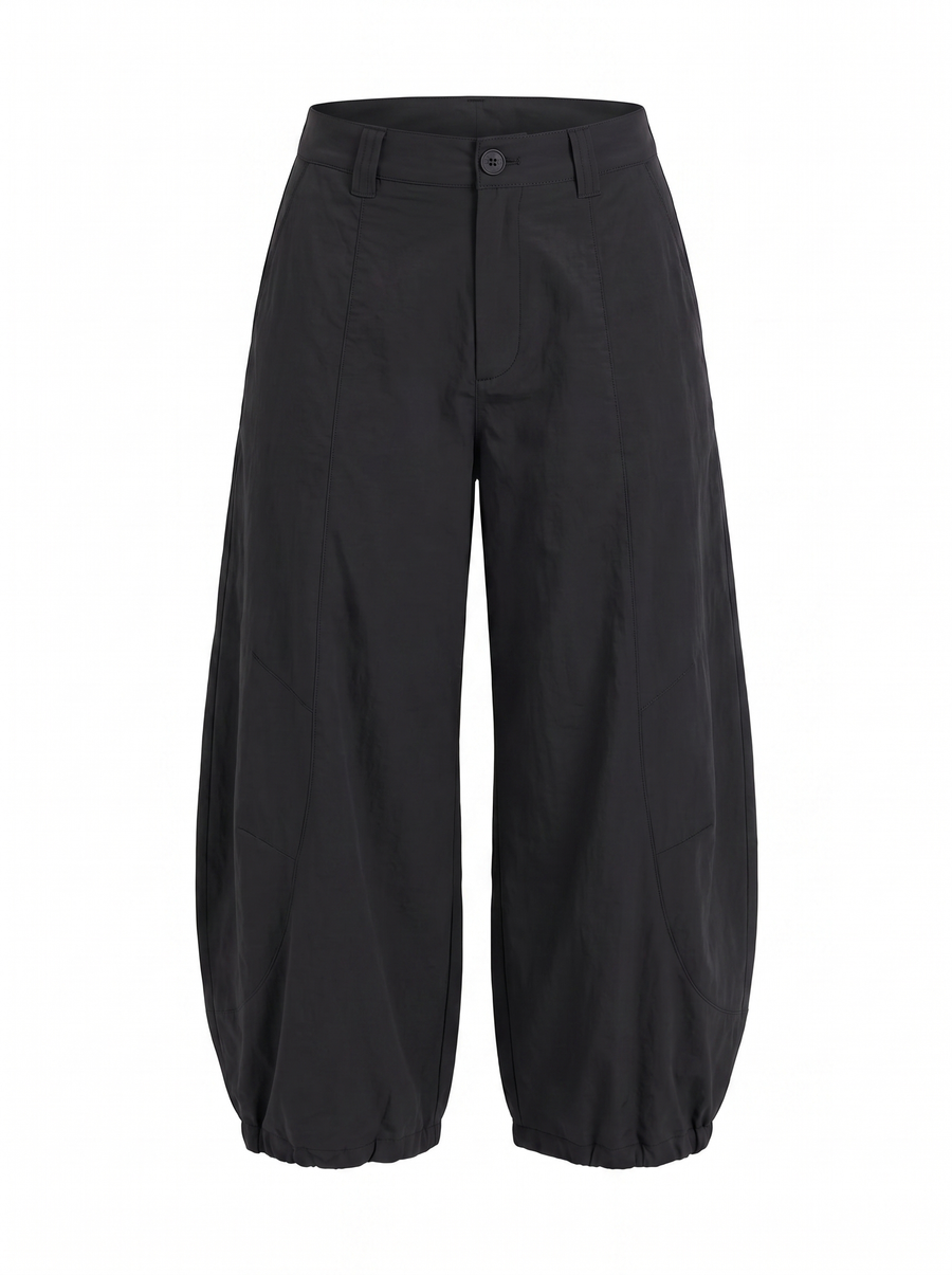 Kimmy Cuffed Balloon Leg Pants with Pockets