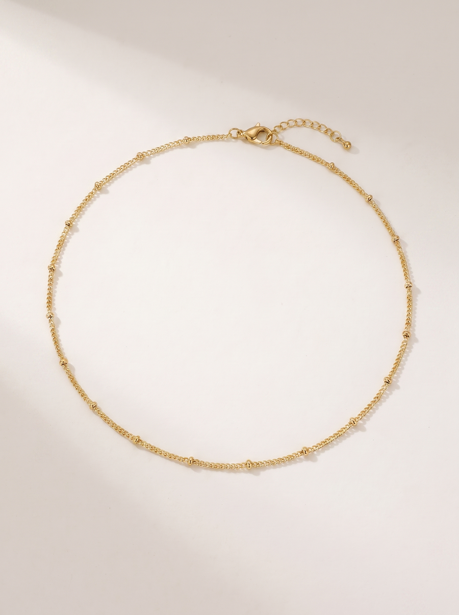 Petra Fine Beaded Chain Necklace