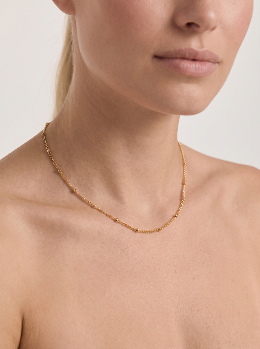 Petra Fine Beaded Chain Necklace
