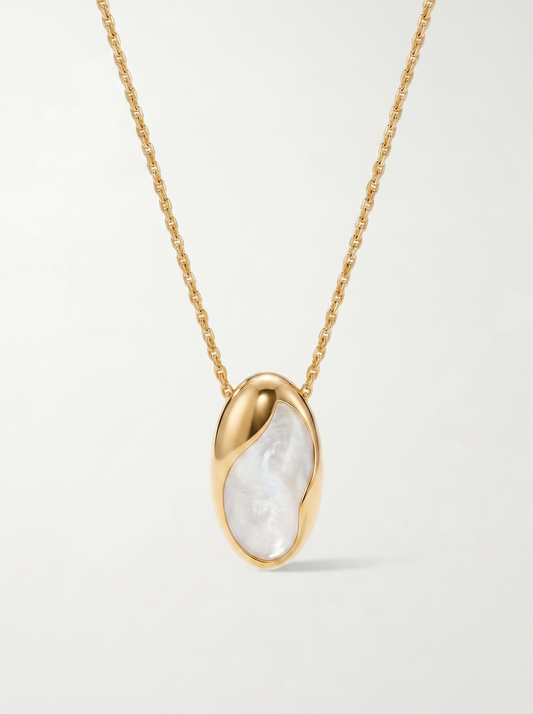 Antonia Mother of Pearl Pendant Necklace