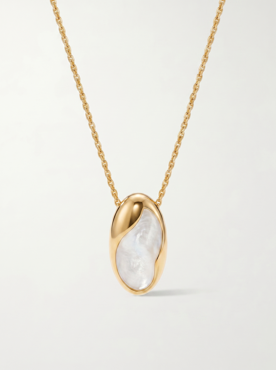 Antonia Mother of Pearl Pendant Necklace
