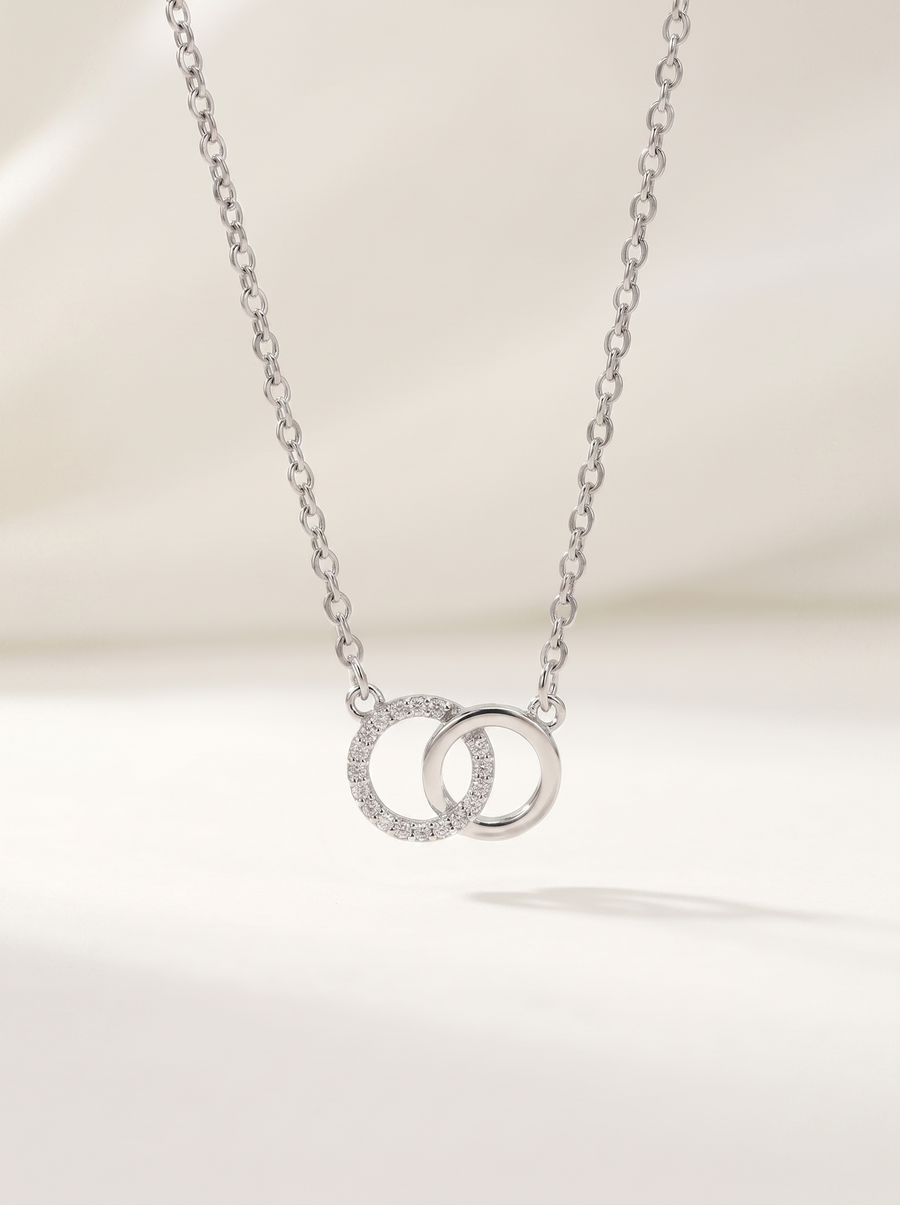 Brigitte Interlocking Circles Necklace
