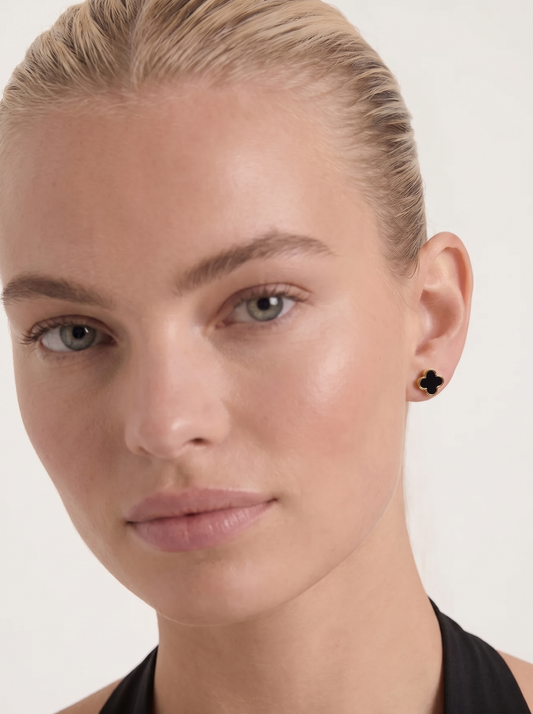 Aurelie Clover Stud Earrings