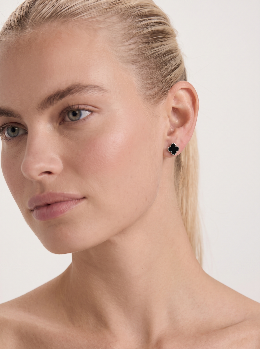 Aurelie Clover Stud Earrings