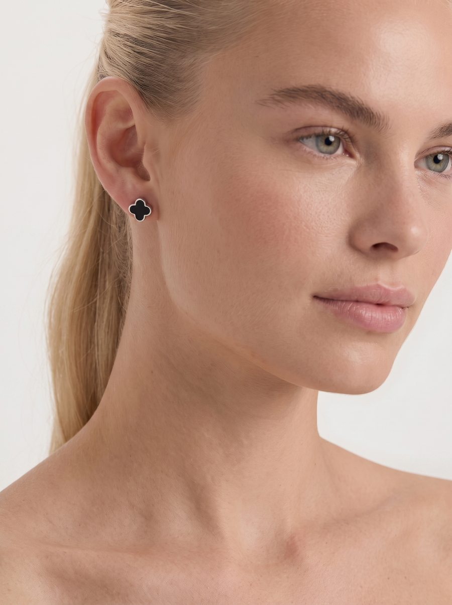 Aurelie Clover Stud Earrings
