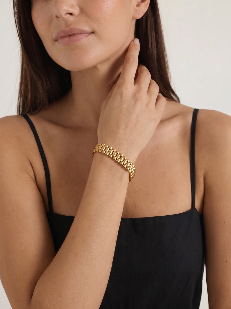 Luisa Watch Band Style Chain Bracelet