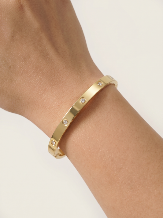 Therese Crystal Stone Bangle