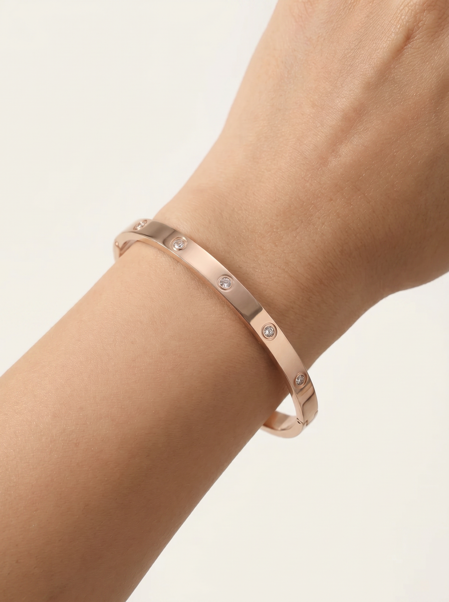 Therese Crystal Stone Bangle