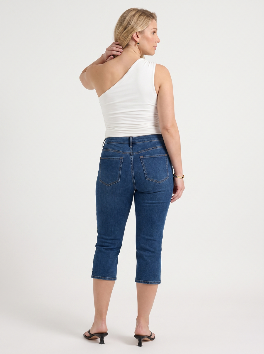 Krystal Slim Fit Capri Jeans