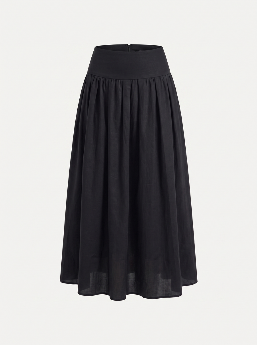 Marcia High Waisted Gathered Maxi Skirt