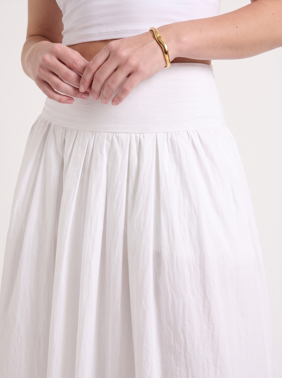 Marcia High Waisted Gathered Maxi Skirt