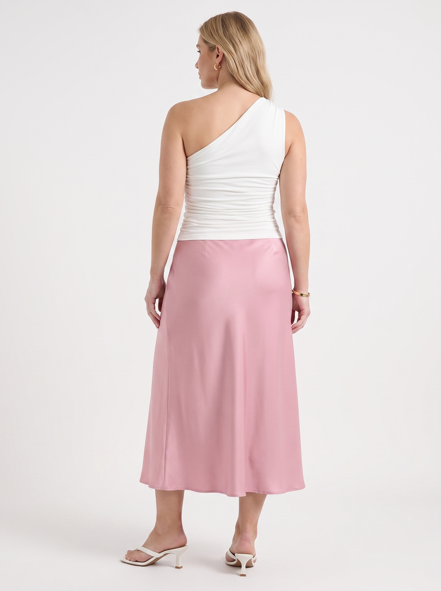 Jane Satin Bias Cut Maxi Skirt