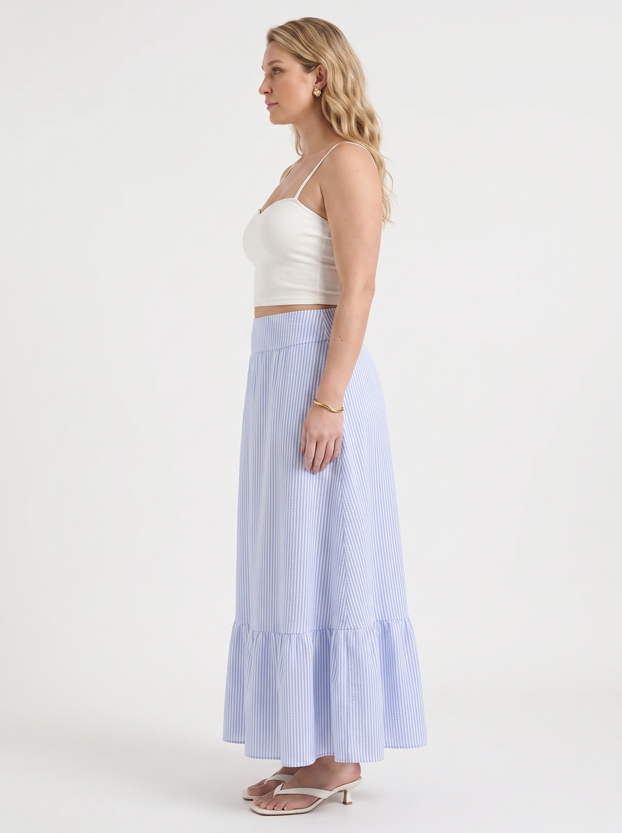 Phyllis Ruffle Hem Maxi Skirt