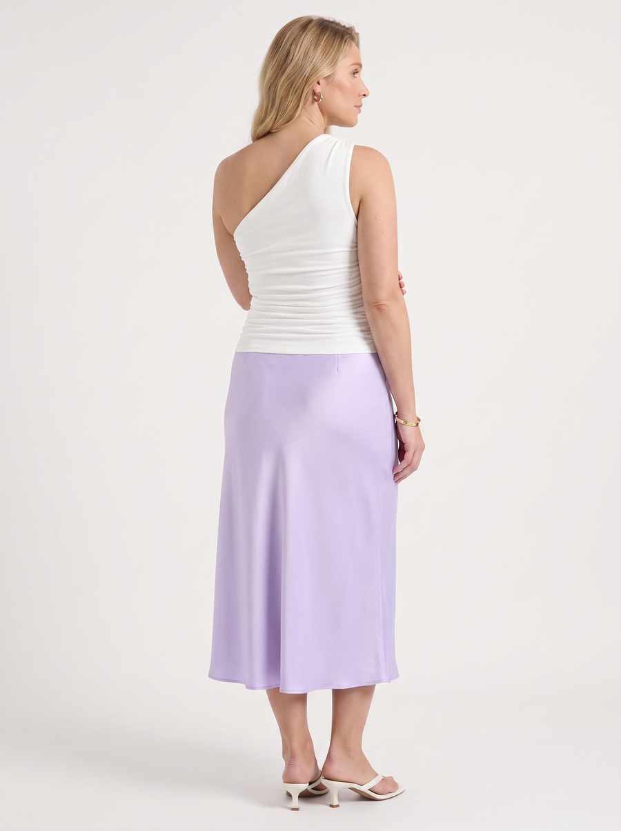 Jane Satin Bias Cut Maxi Skirt