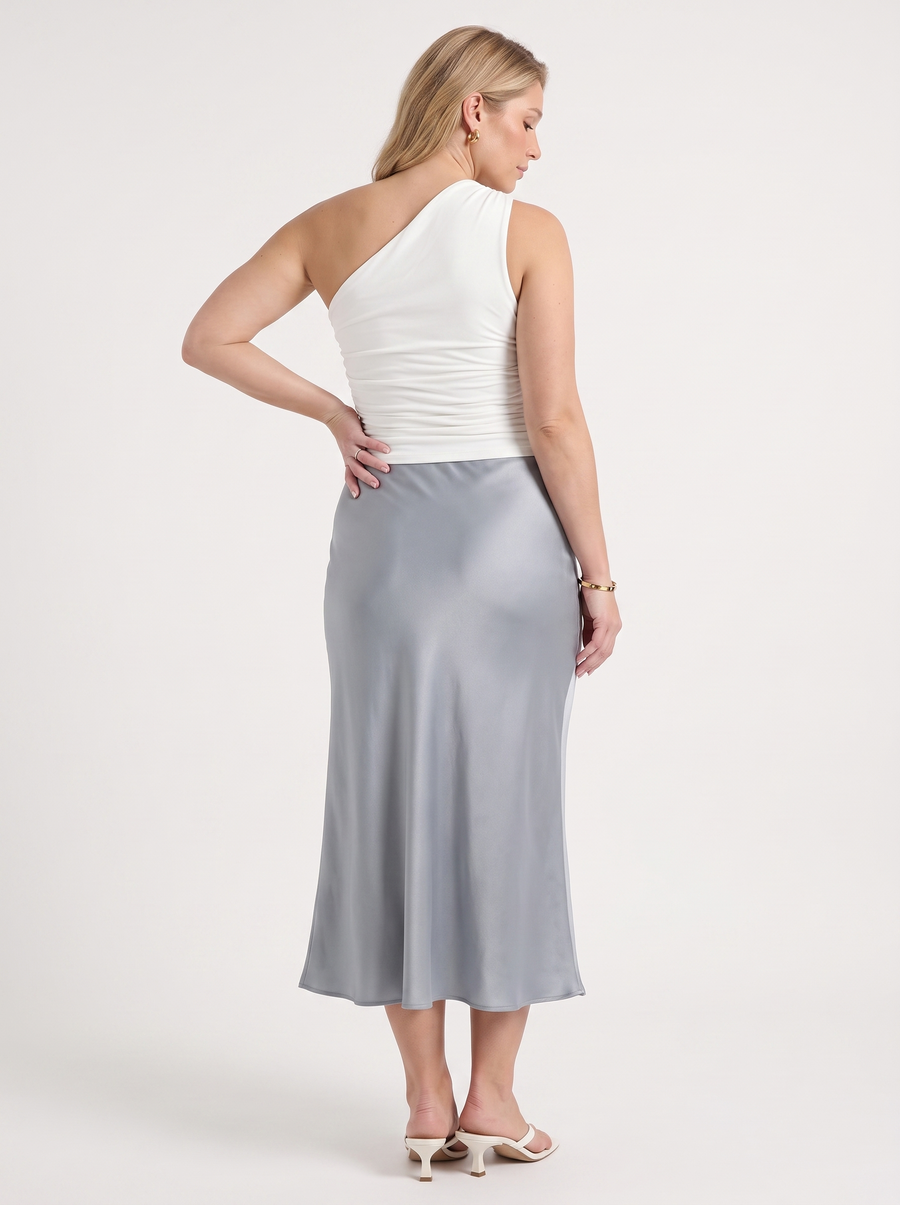 Jane Satin Bias Cut Maxi Skirt