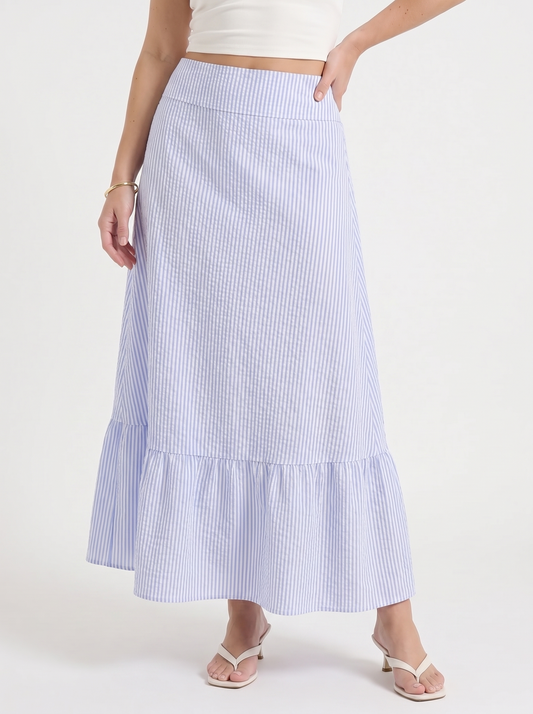 Phyllis Ruffle Hem Maxi Skirt