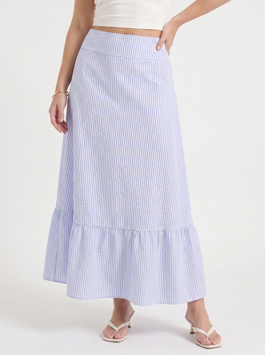 Phyllis Ruffle Hem Maxi Skirt