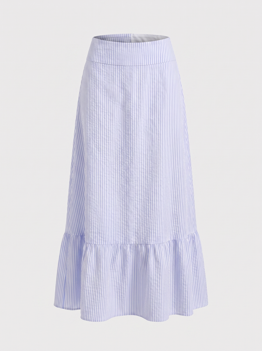 Phyllis Ruffle Hem Maxi Skirt