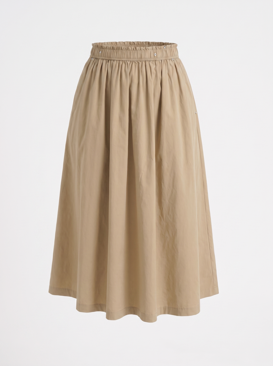 Priscilla A Line Flared Midi Skirt