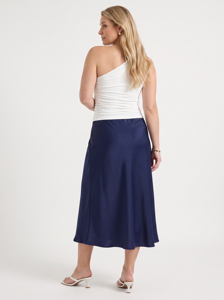 Jane Satin Bias Cut Maxi Skirt