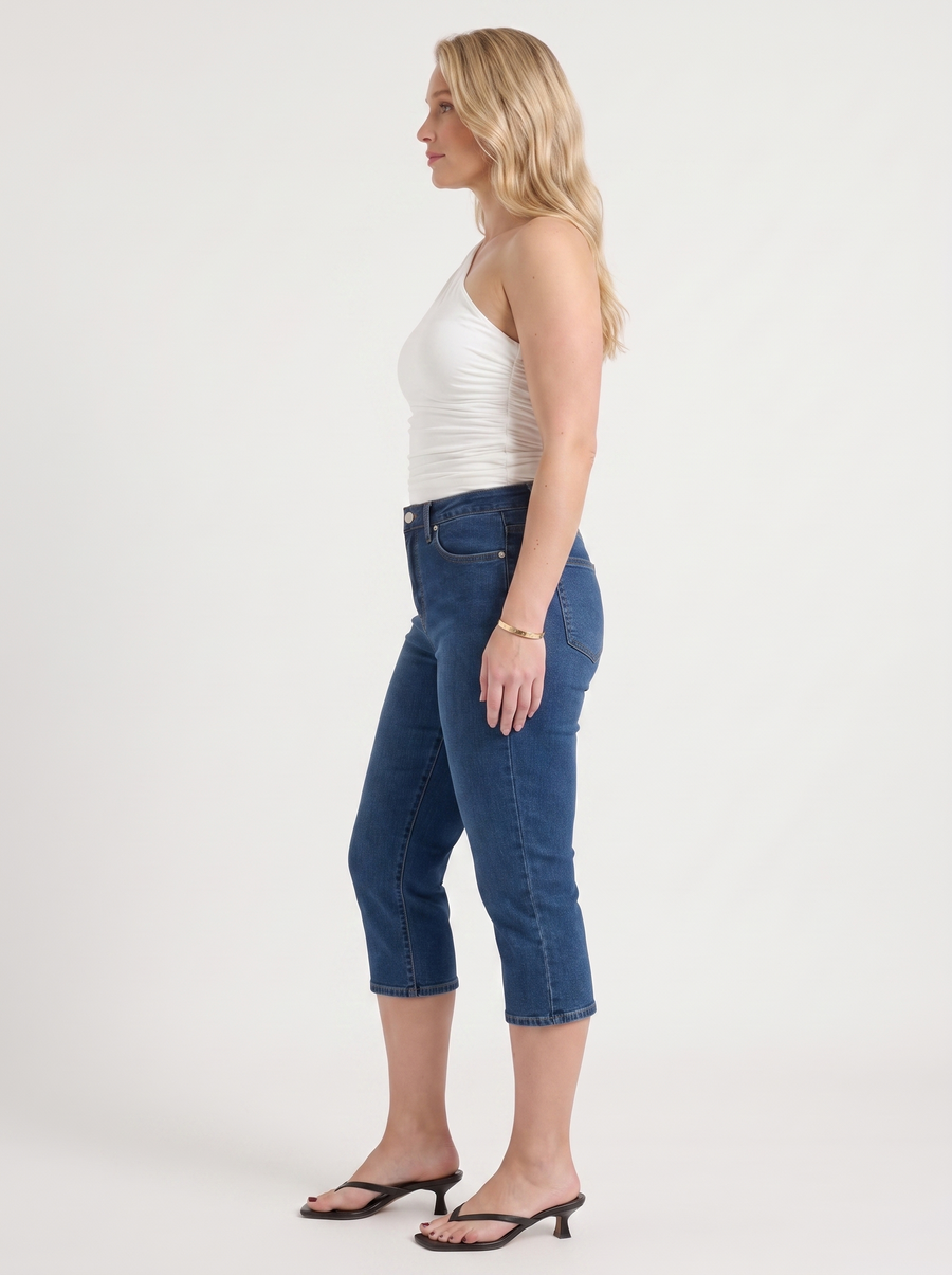 Krystal Slim Fit Capri Jeans