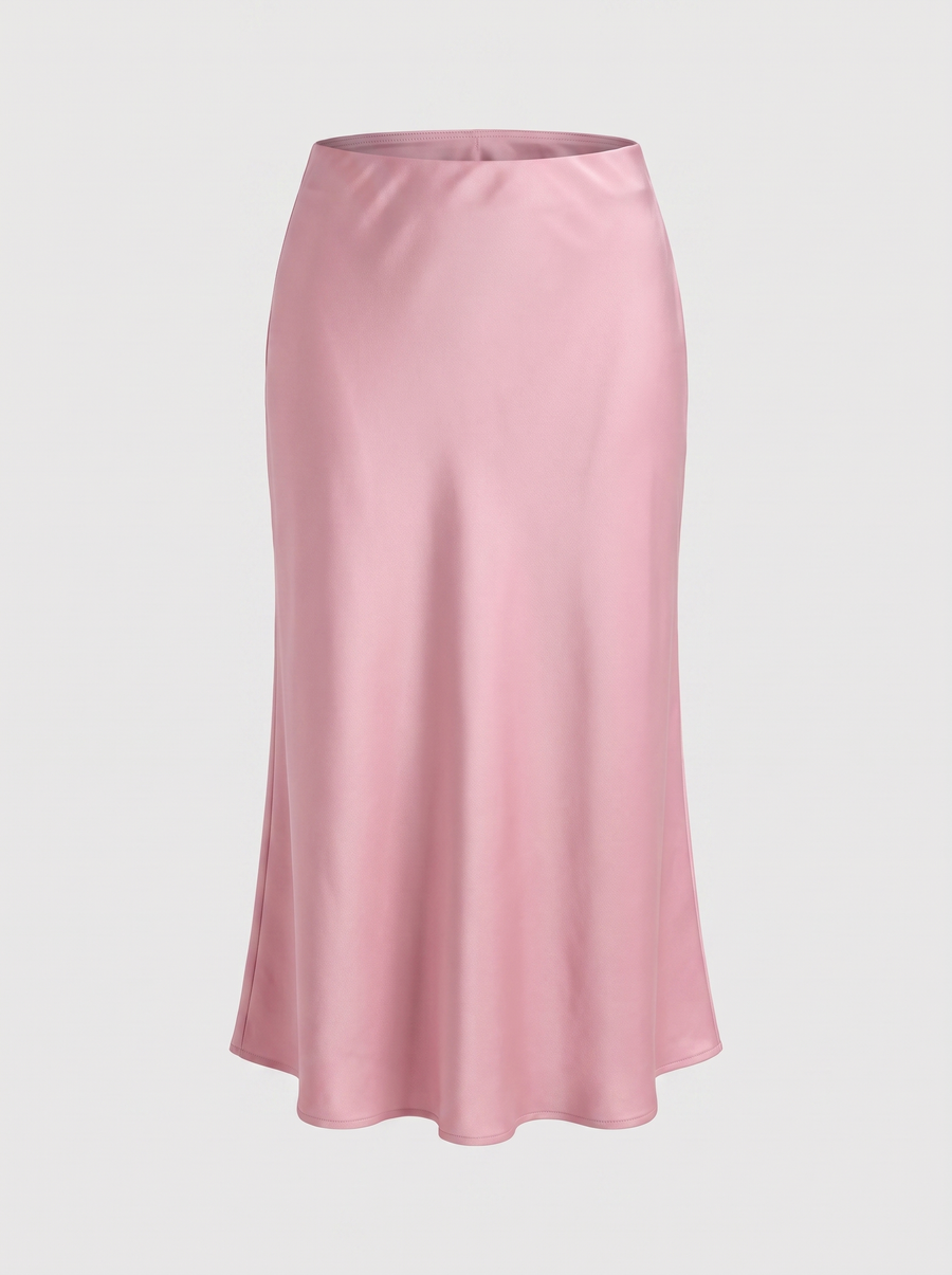 Jane Satin Bias Cut Maxi Skirt