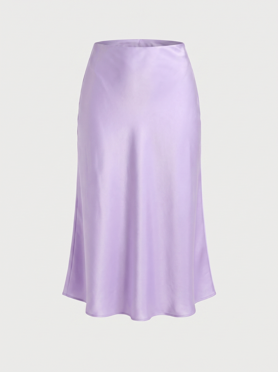 Jane Satin Bias Cut Maxi Skirt