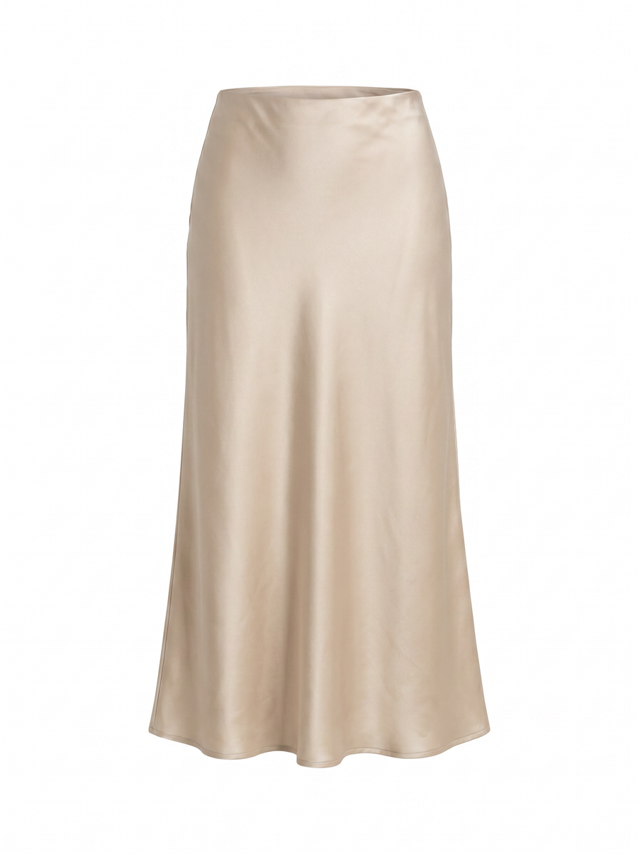 Jane Satin Bias Cut Maxi Skirt