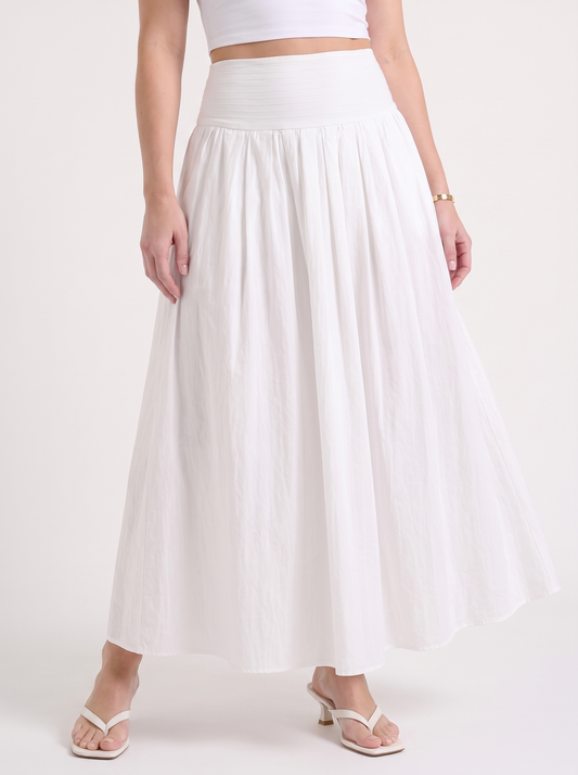 Marcia High Waisted Gathered Maxi Skirt